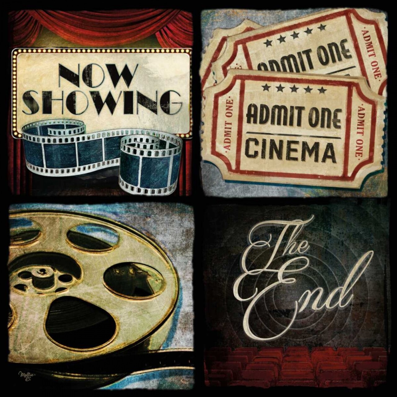 At the Movies I Poster Print by Mollie B. Mollie B. - Item # VARPDXMOL1541